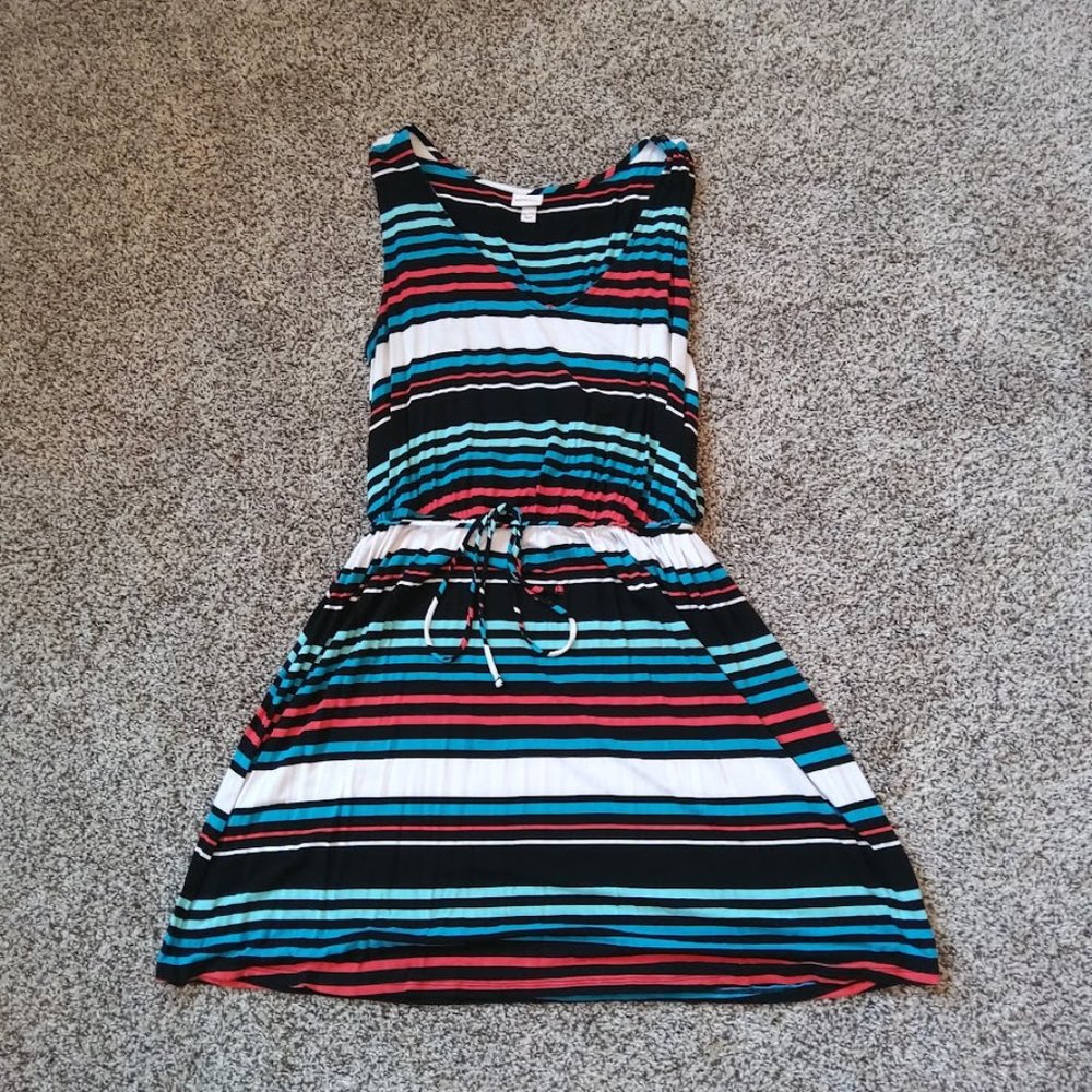 Merona - V-Neck Multi-Color Striped Sundress